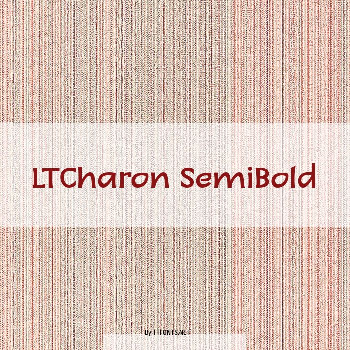 LTCharon SemiBold example